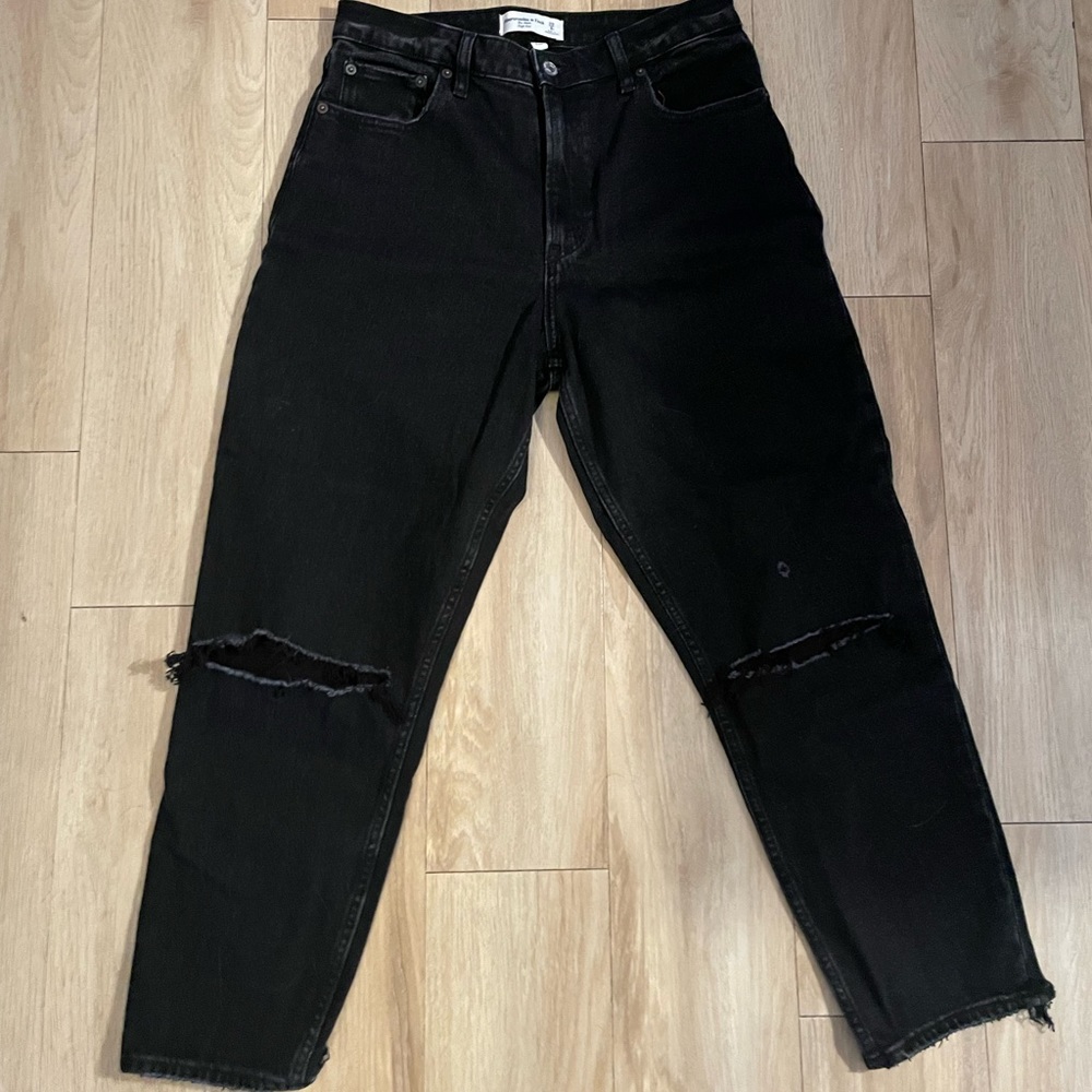 Abercrombie & Fitch Black High Rise Women Jeans